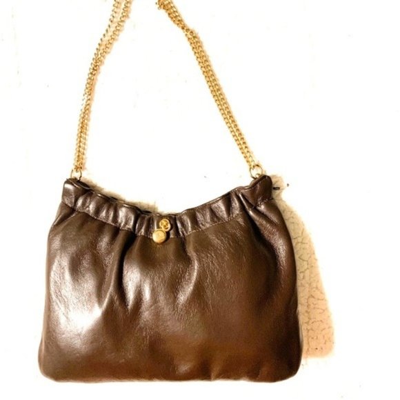 Ande Handbags - Ande Stunning Vintage Brown Leather Snap Purse